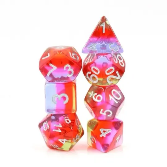 Pomegranate Blossom Dice Set