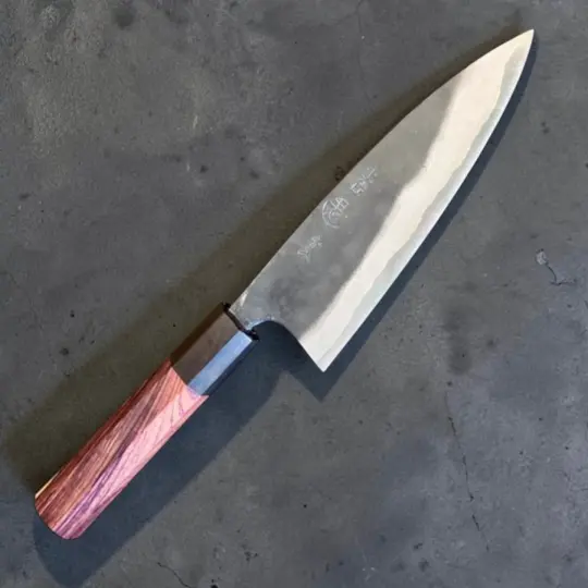 Kyohei Shindo Blue #2 Ko Funayuki 135mm – Rosewood & Ebony