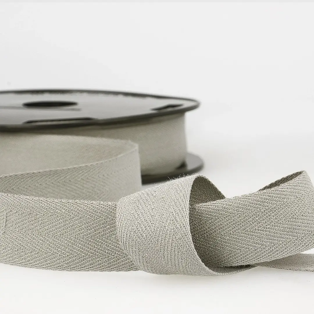 Cotton Twill Tape 20mm Grey