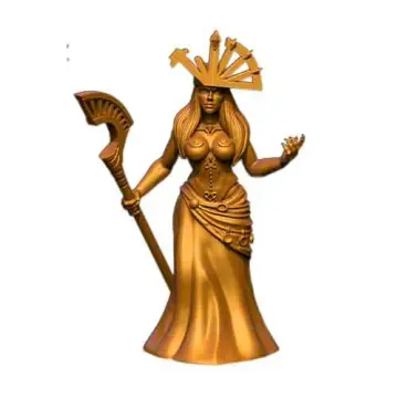 render of 32mm scale model female spellcaster Yamira