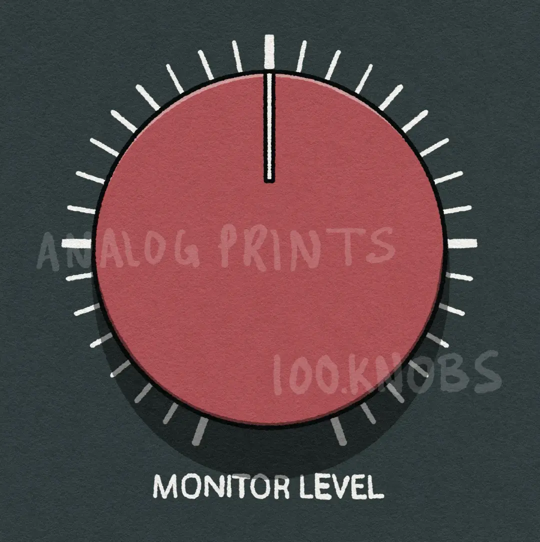 #100knobs 053/100 RND Monitor Level Control POSTER