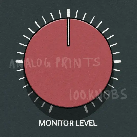 #100knobs 053/100 RND Monitor Level Control POSTER