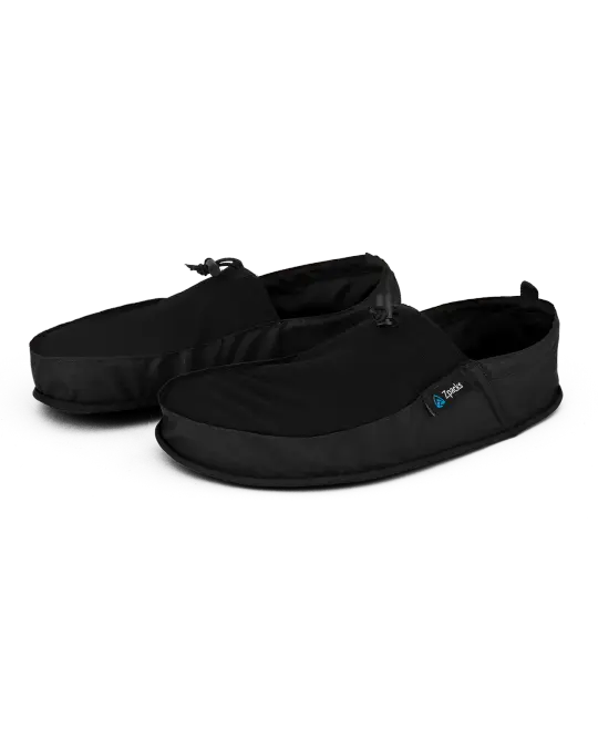 Bargain Deluxe Camp Shoes with Enclosed Back - Jet Black - Small