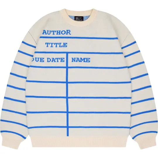 Library Card Sweater