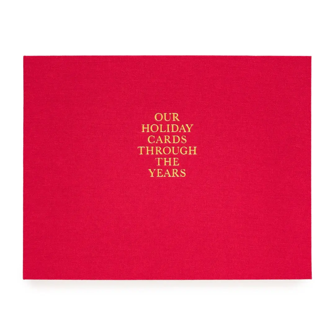 Red Holiday Card Book