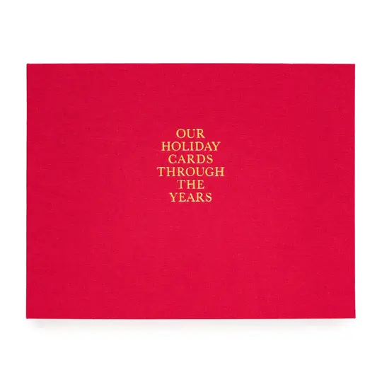 Red Holiday Card Book