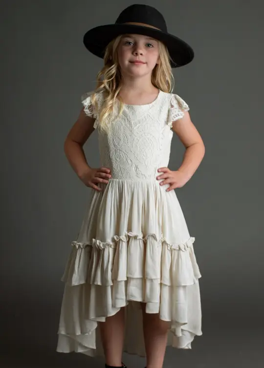 Lacy Petticoat Dress in Cream