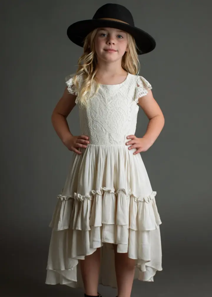 Lacy Petticoat Dress in Cream