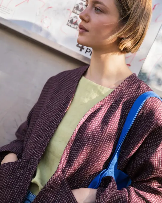 COPENHAGEN throw-on linen jacket