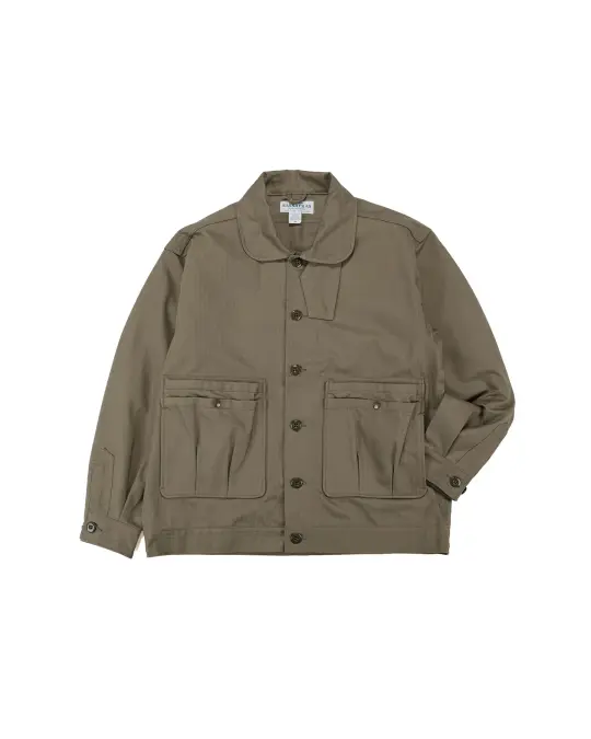 Sassafras Overgrown Trug Jacket Herringbone Twill Olive