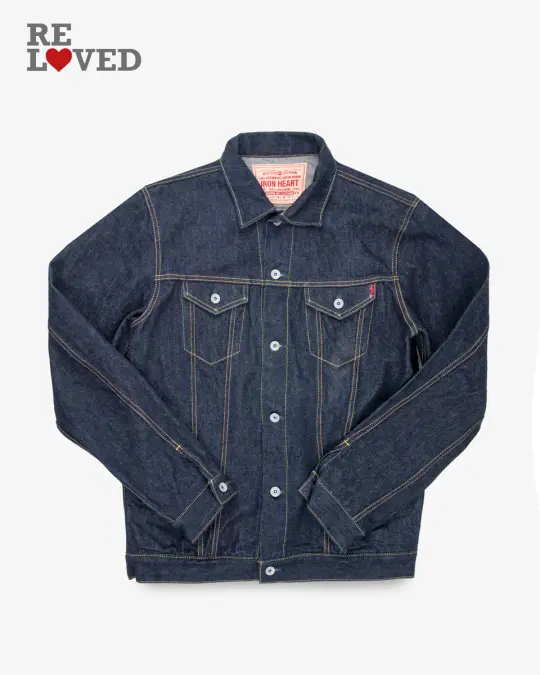 14oz Selvedge Denim Modified Type III Jacket - Indigo (IH-526j-142) Size XXXL