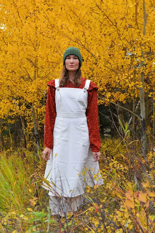 Corduroy Hybrid Jumper in Winter White-Small