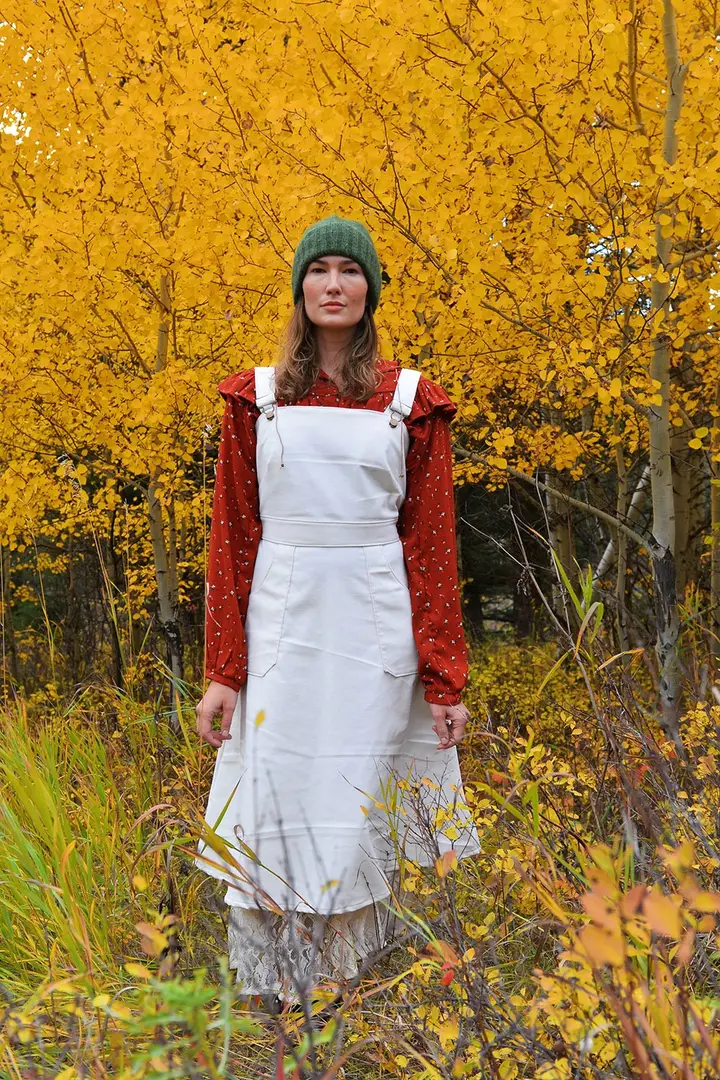 Corduroy Hybrid Jumper in Winter White-Small