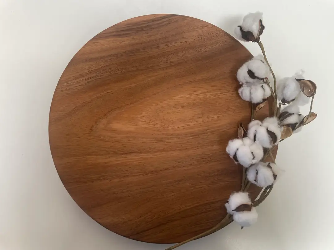 23SS02 - Solid Raintree Round Turntable