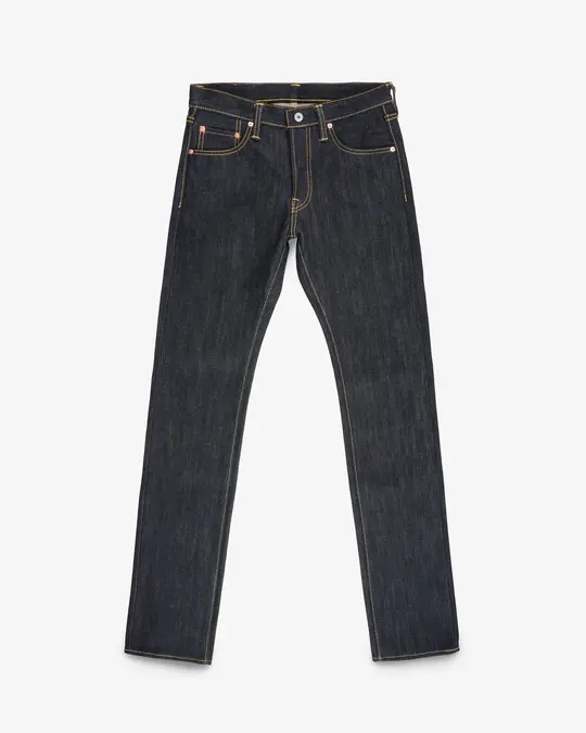 25oz Selvedge Denim Slim Tapered Cut Jeans - Indigo