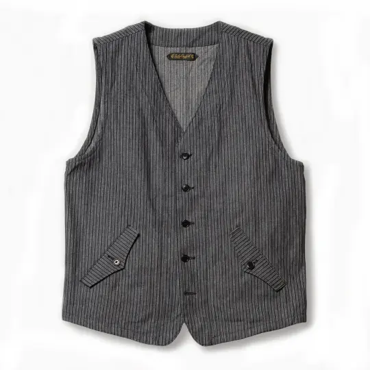 Indigo Dobby Gilet [OR-4326]