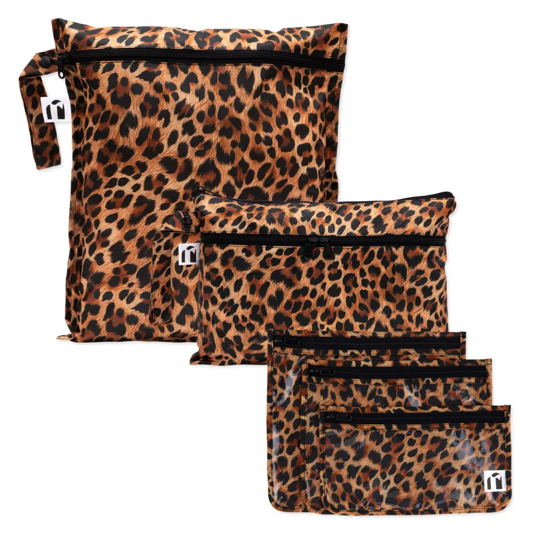 The Commuter Deluxe 5-Piece Set: Leopard