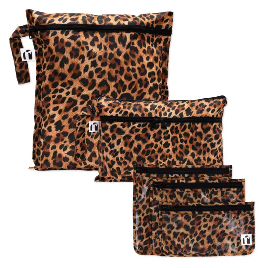 The Commuter Deluxe 5-Piece Set: Leopard