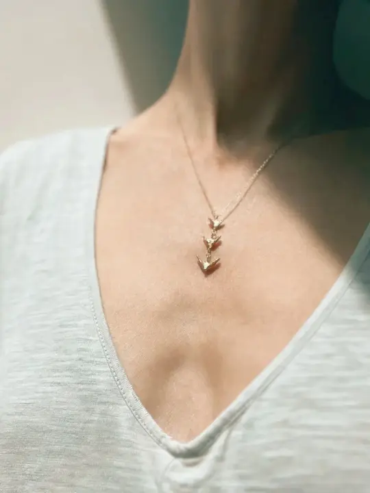 Triple Dove Necklace