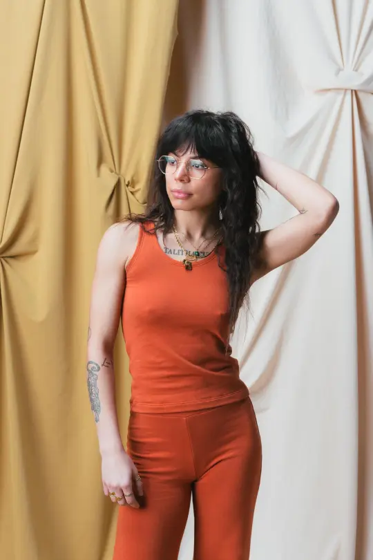 Frances Tank in Persimmon