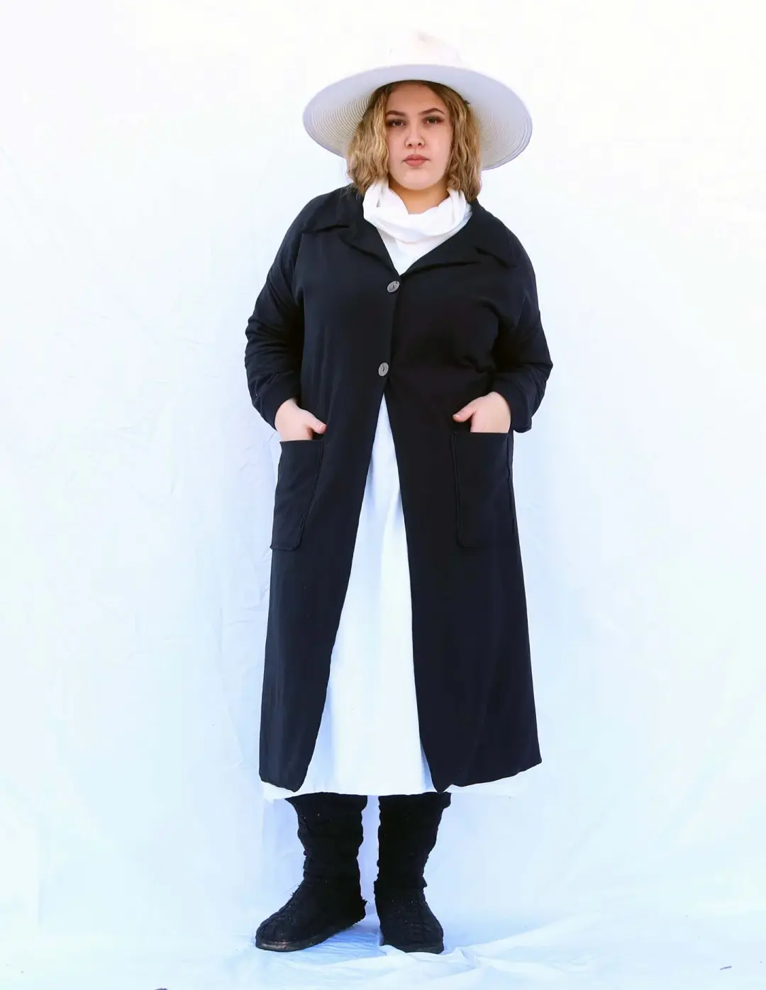 Collared Classic Below Knee Jacket