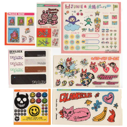 90's fashion stickers