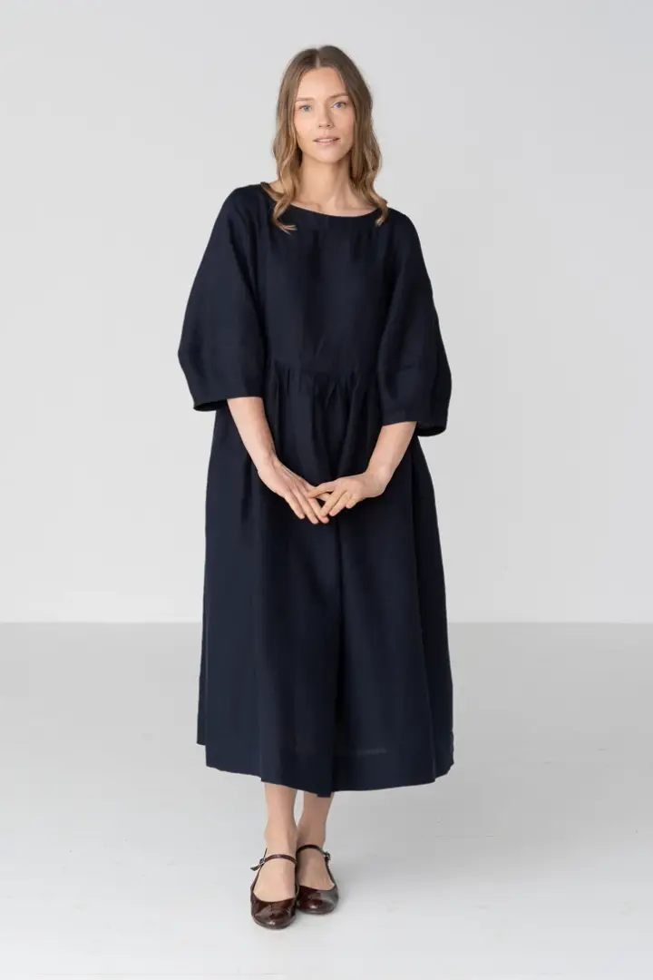 Gaia –  Linen Smock Dress