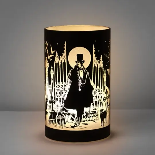 Count Magistus Etched Glass Lantern by Alchemy Gothic