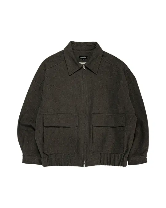 evan kinori Zip Jacket Two Top Dyed Cotton Kersey Olive Heather