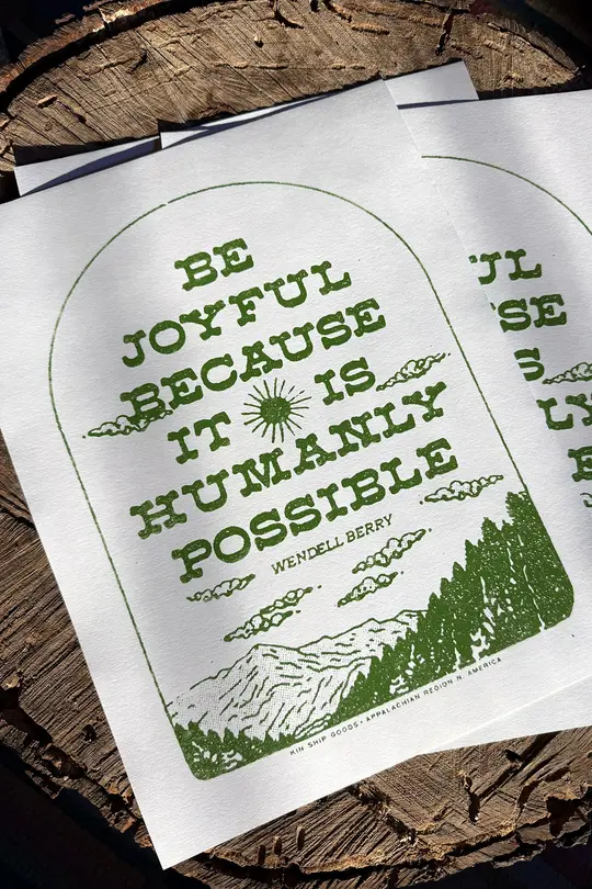 Joyful Silkscreen Print