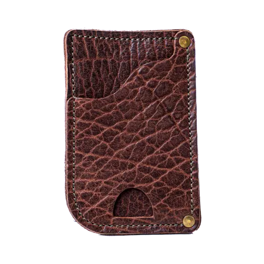 Cognac Bison Driver's Wallet