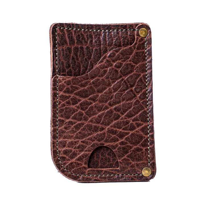Cognac Bison Driver's Wallet