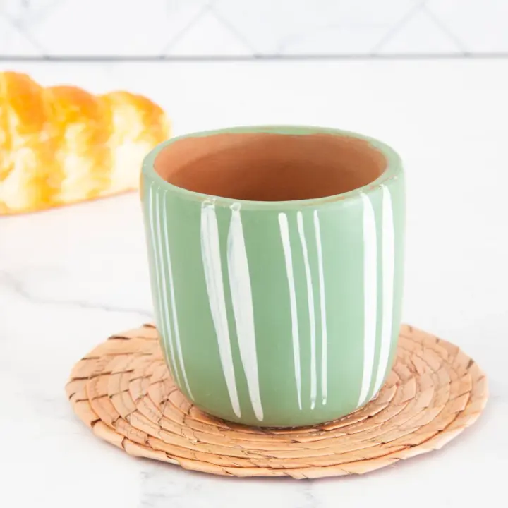 Huancito Hand-Painted Clay Tea Cup