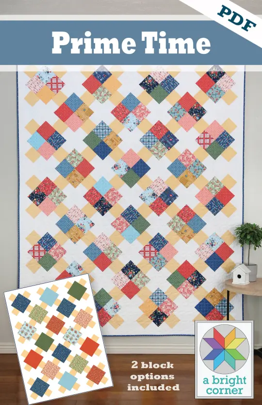 Prime Time quilt pattern - PDF version