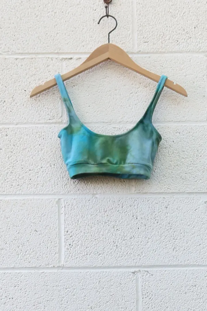 OOAK - Sadhana Banded Bra / S / Stretch Cotton / Ice Dye (373)