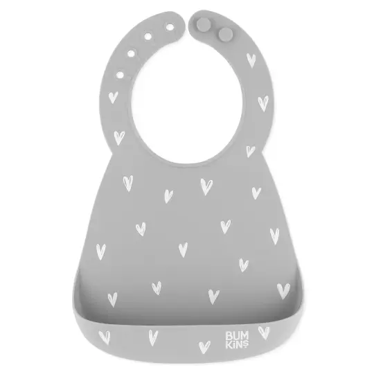 Silicone Bib: Hearts