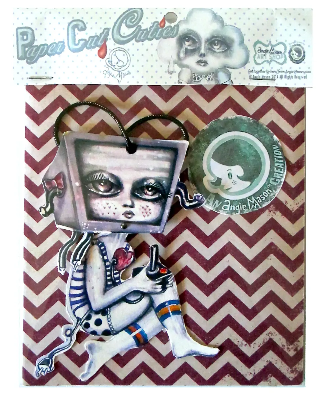 Game Over - Papercut Cutie Art Doll