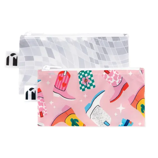 Reusable Snack Bag, Small 2 Pack: Disco Boots