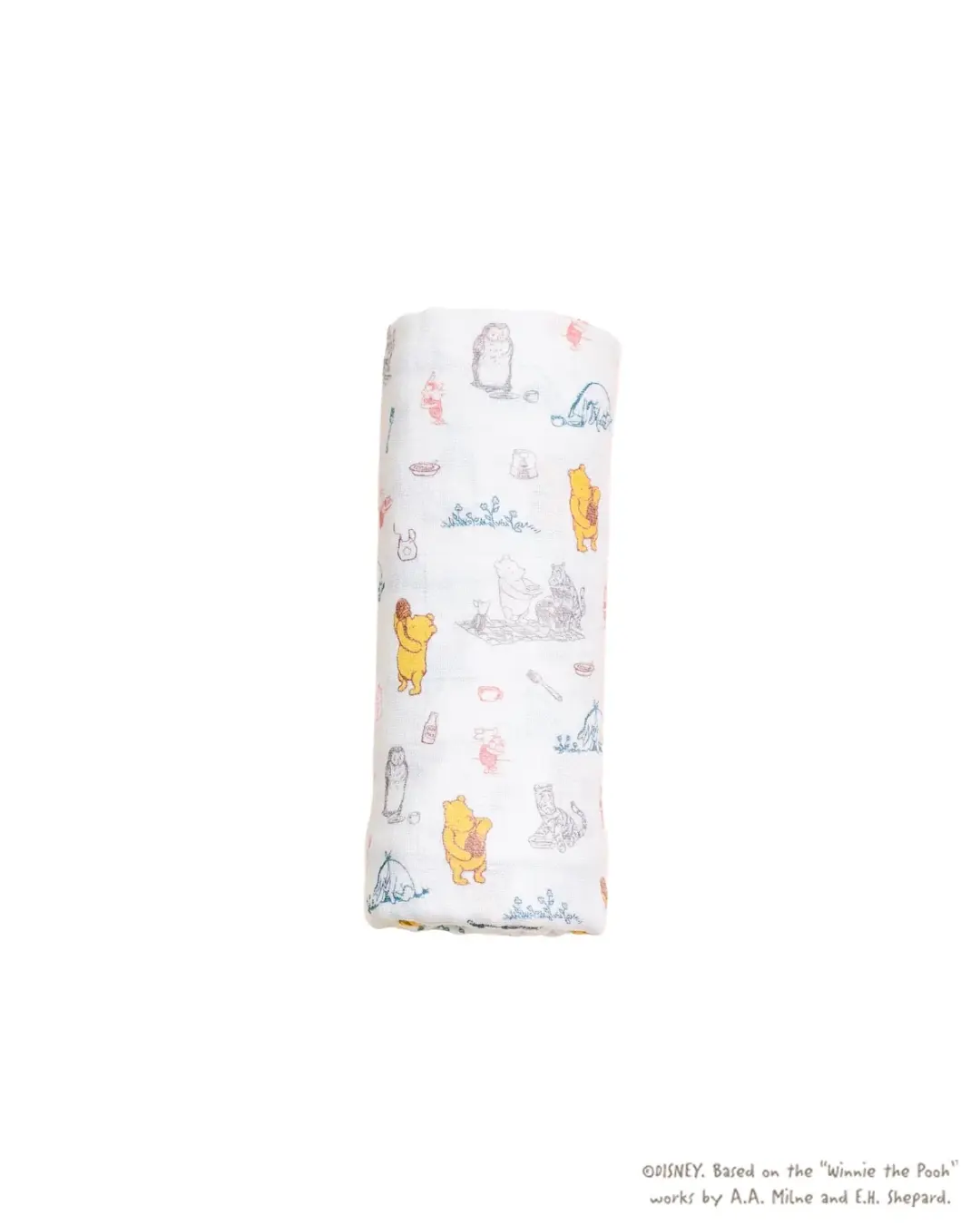 Organic Cotton Swaddle - Picnic With Pooh