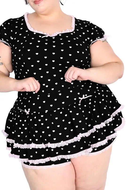 Sabrina Ruffle Skort - Black