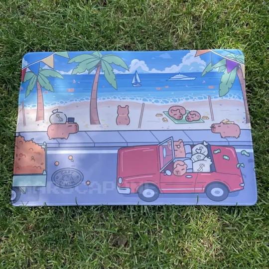 Capytalism Desk Mat