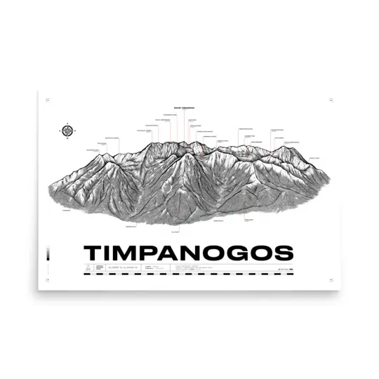 TIMPANOGOS MAP- CASCADE CIRQUE