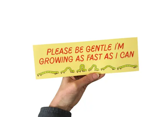 Inchworm Bumper Sticker