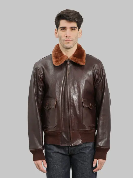 Buzz Rickson's BR80661 AN6552 "American Sportswear Co." Jacket Dark Brown