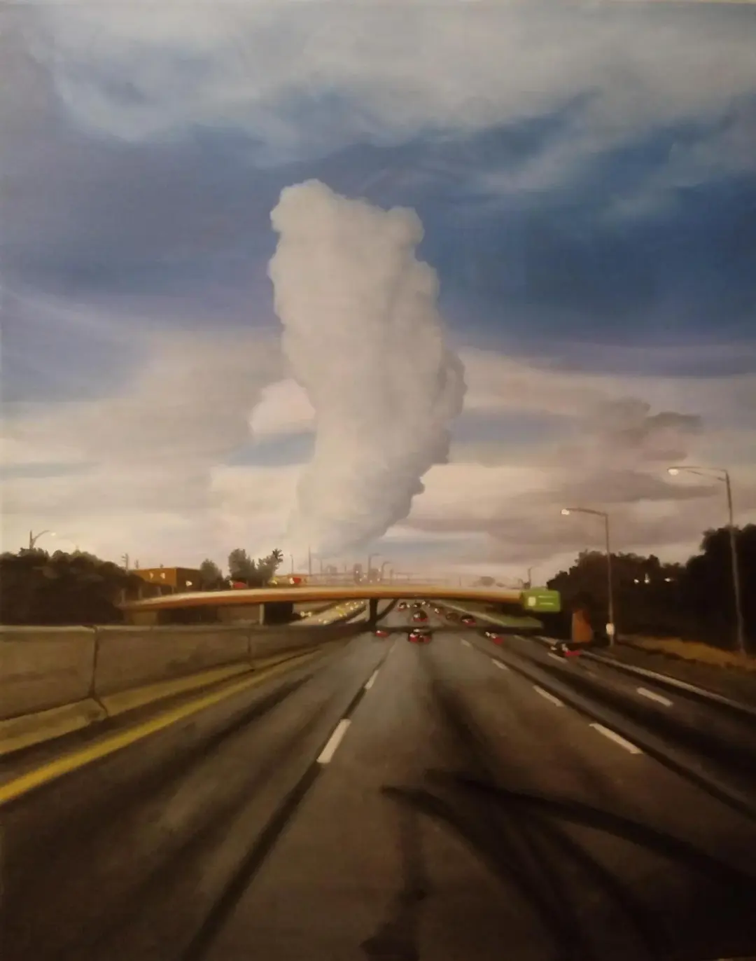 "Eisenhower Expressway" oil painting