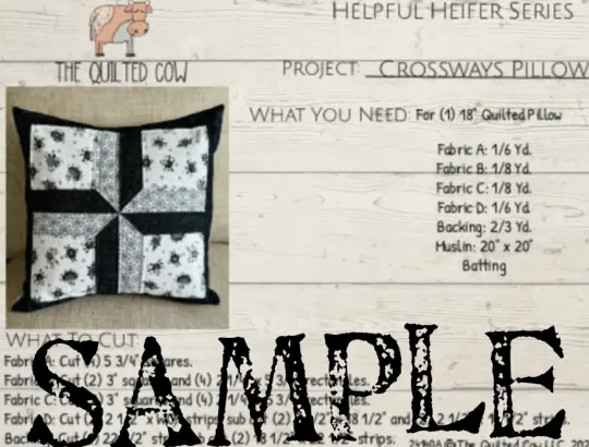 Helpful Heifer Crossways Pillow