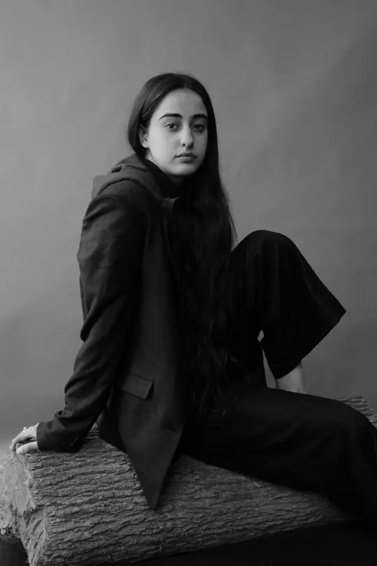 Caesura Hip Length Black Matka Silk Jacket