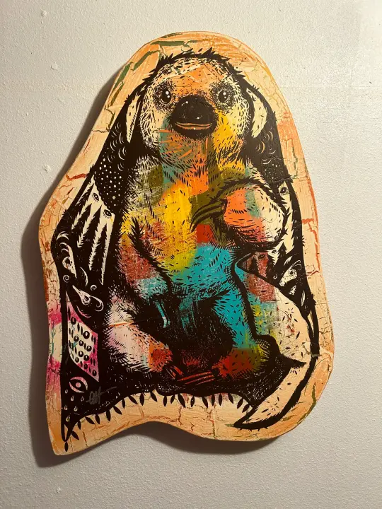 The Seer / Cut Out on Raised Plywood