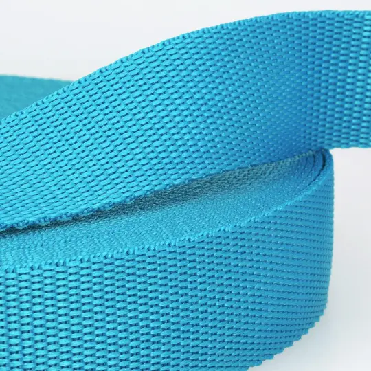 25mm Polypropylene Webbing in Turquoise