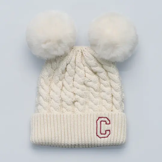 Personalised Kids Beanie - Cream
